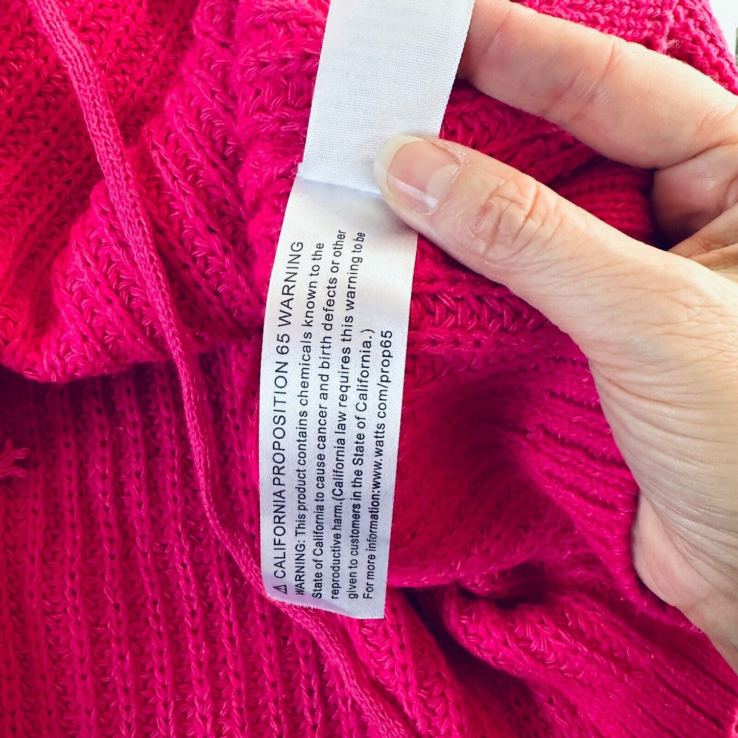 Paris & Me Pink Oversized Wide VNeck Long Sleeve Front Adjustable Ruched Sweater