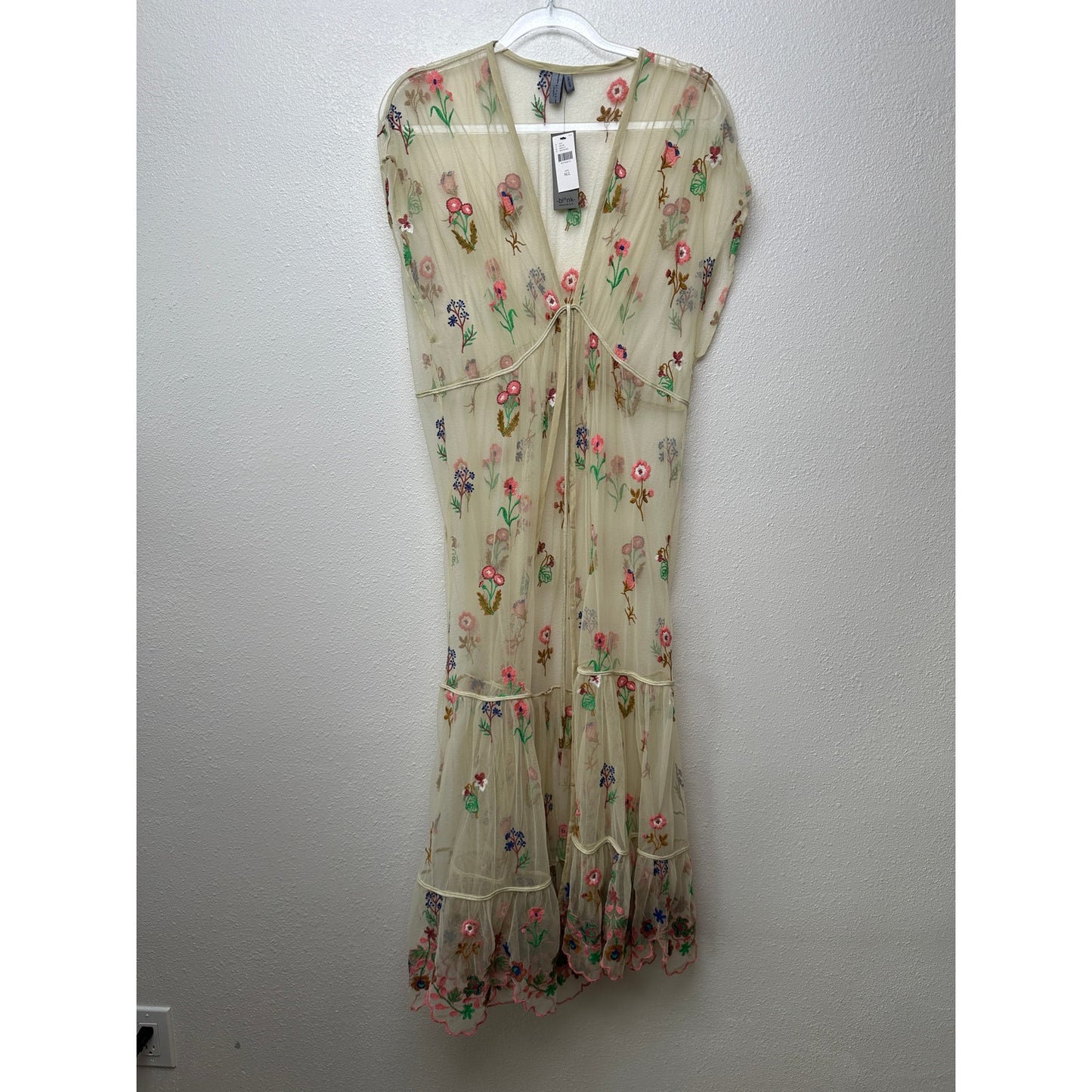 NWT BL-NK Women Coverup Multicolor One Size Sheer Duster