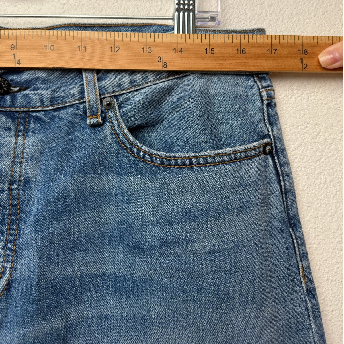 ASKK NY Berkeley Low Rise Straight Jeans Raw Hem Women's US 29
