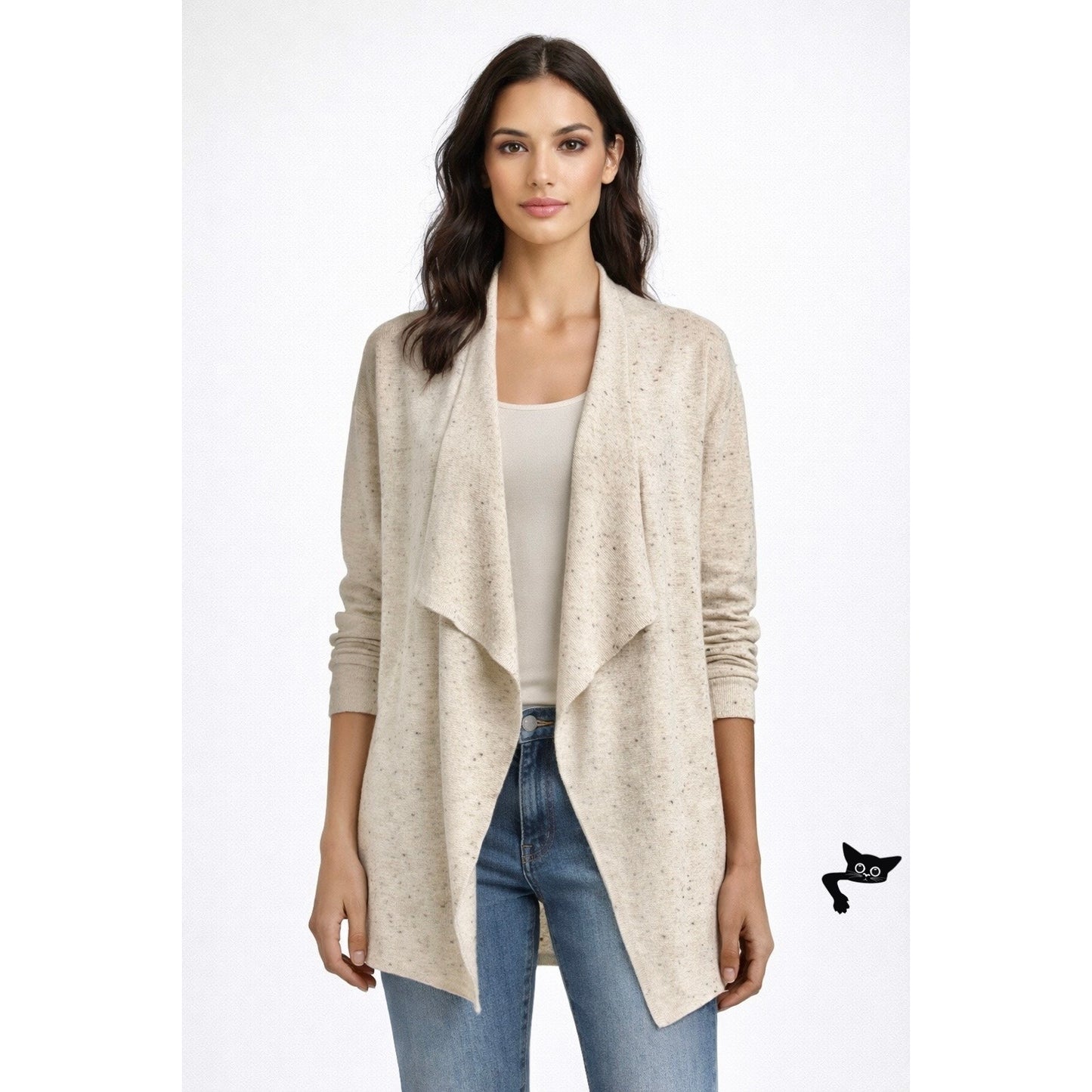 Eileen Fisher Speckled Cardigan Sweater 2X