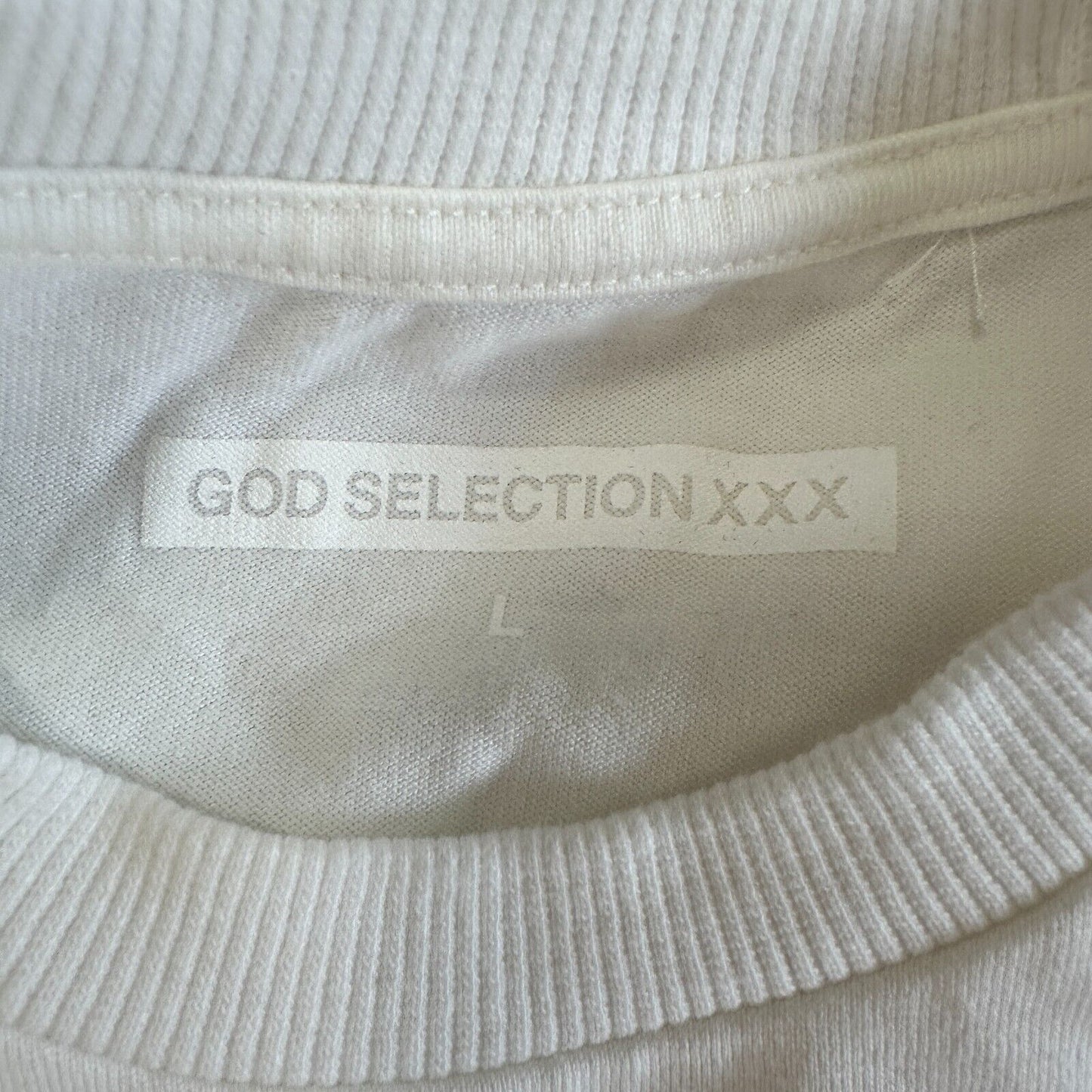 God Selection XXX Cream Champion Boxer Graphic cut crop top short sleeves L