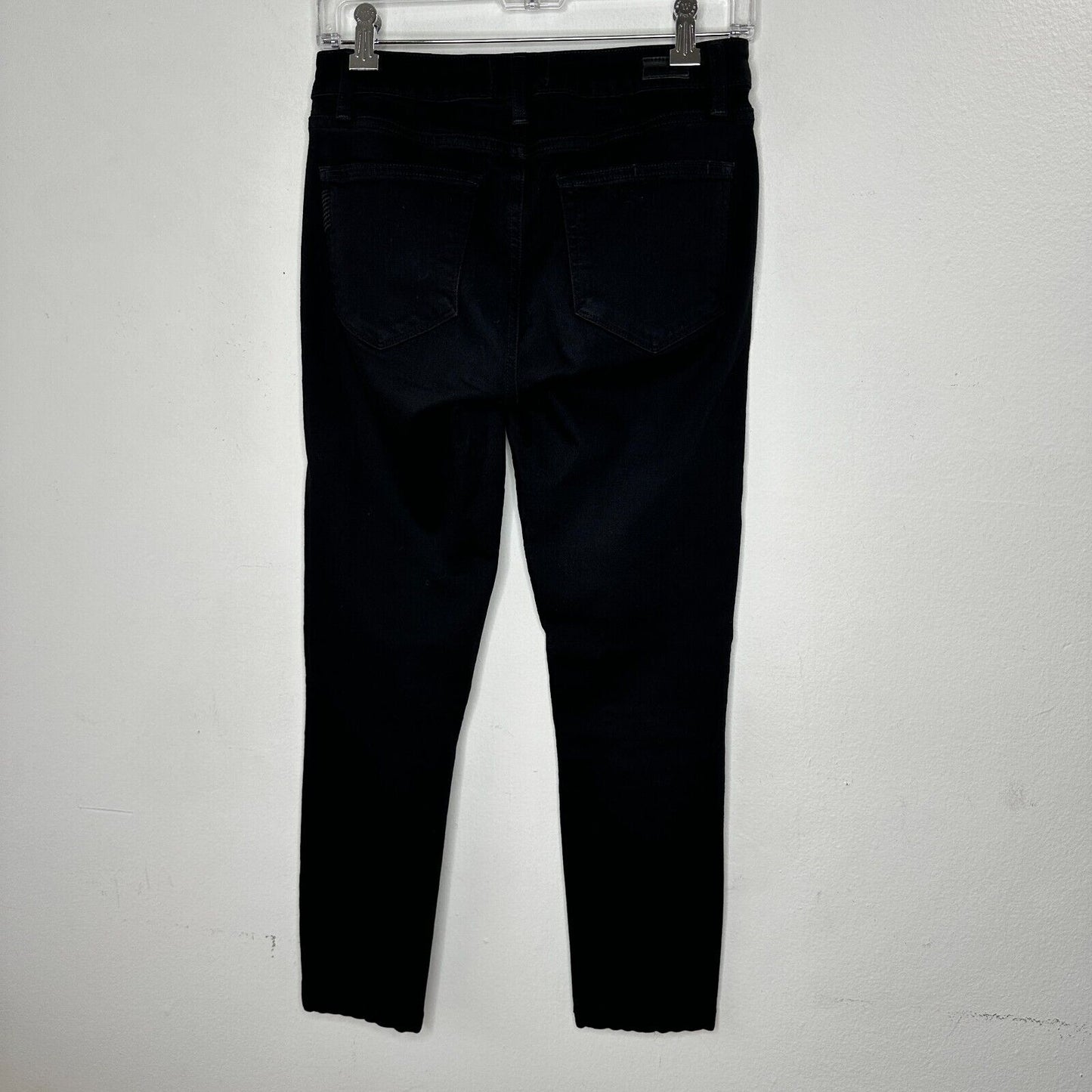 Paige Black Shadow Verdugo Ultra Skinny Jeans 5 Pocket Design Zip Fly Button 27