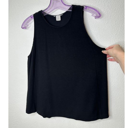 Club Monaco Black Sleeveless Round Neck Business Casual Tank Top M