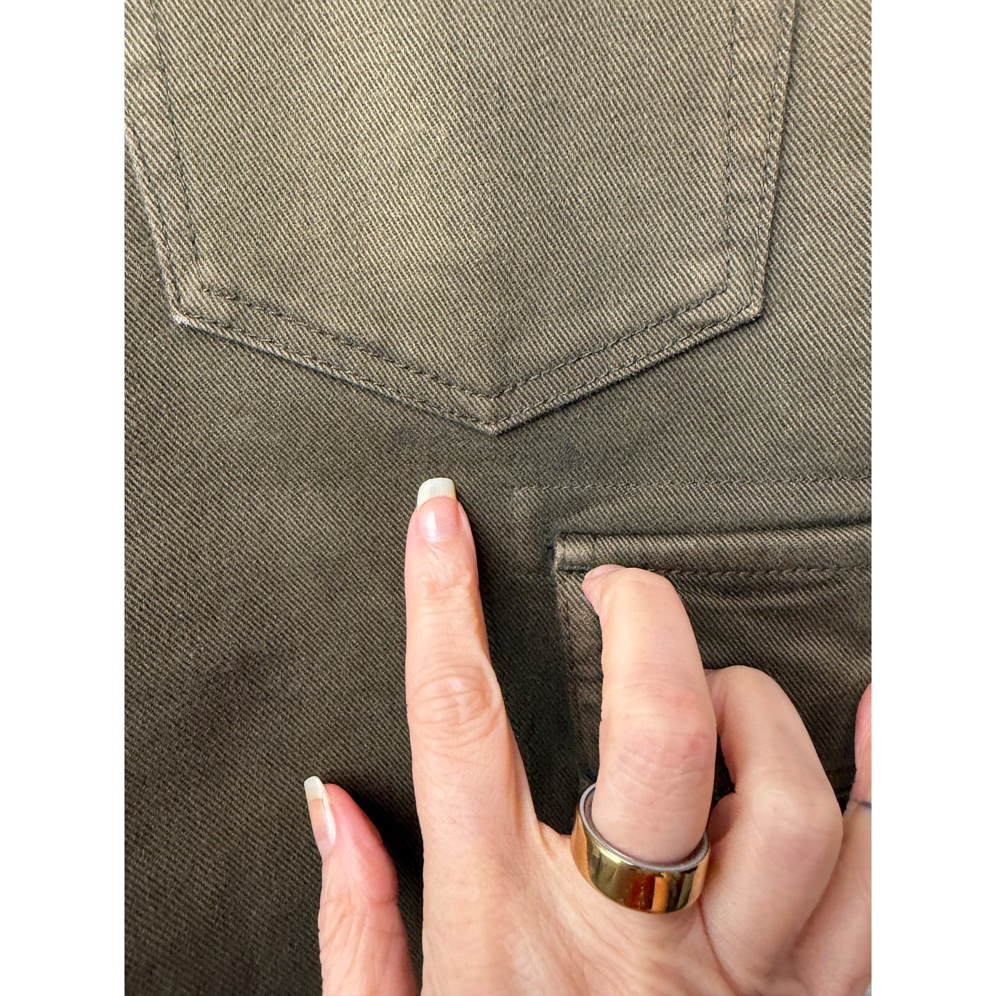 Balmain Olive Biker Cargo Pants Men's 34