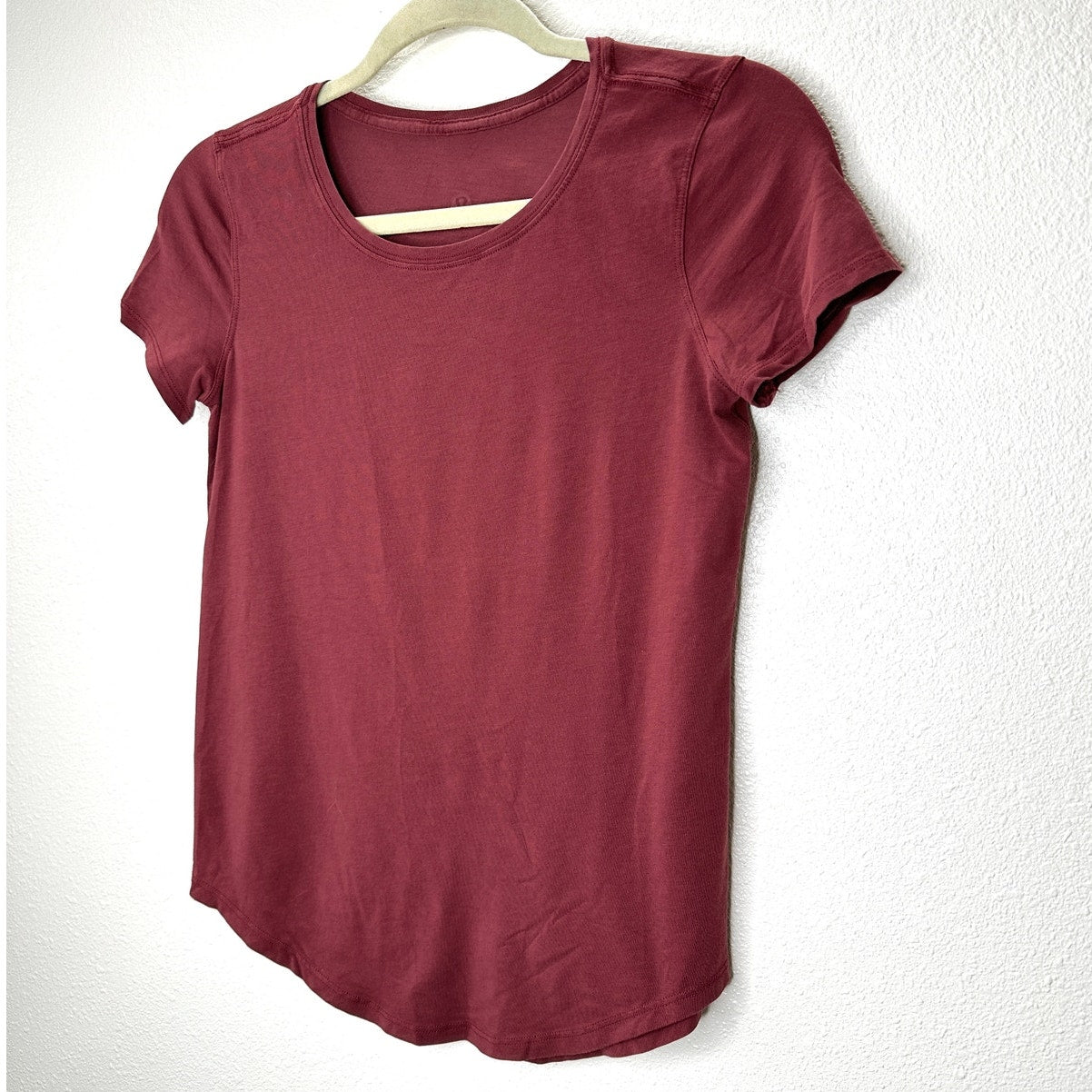 Lululemon Rusty Red Round Neck Short Sleeve Tee 4