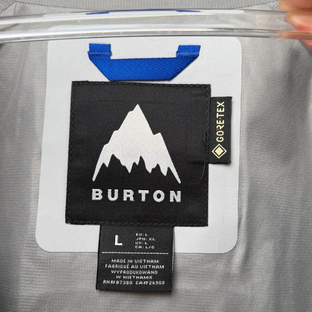 NWT Burton Carbonate Gray Cloud GORE-TEX 3L Size L Snowboard Jacket