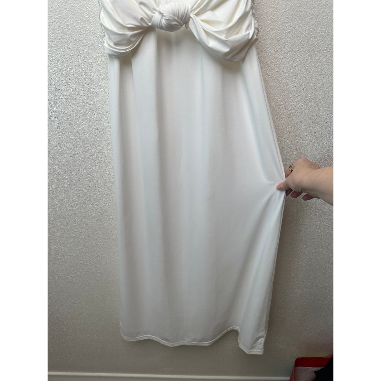 NWT Sasha Therese Amara Maxi Dress White XXS Sheer