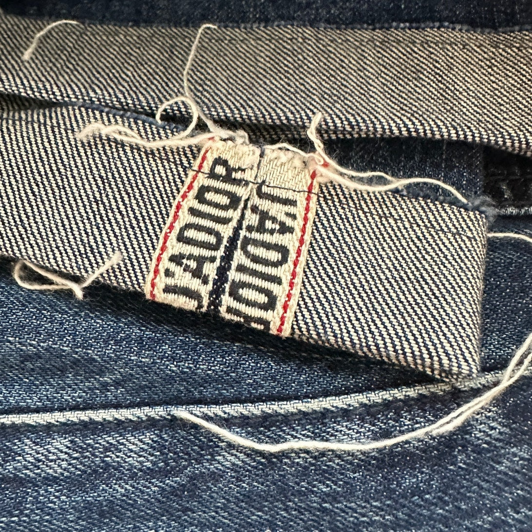 NWOT Christian Dior 01 Medium Wash Button Front Boyfriend Jeans 10