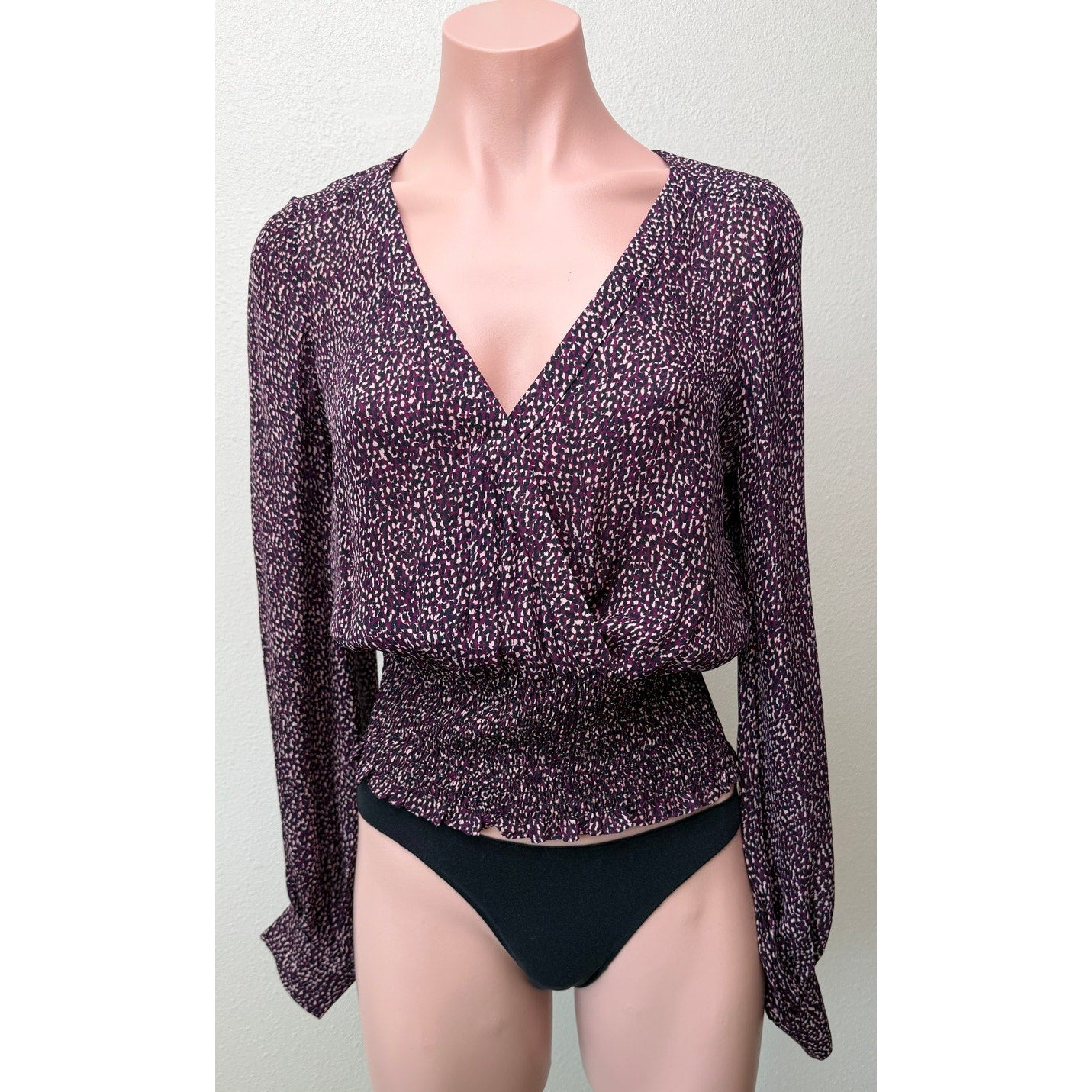 Parker Matilda Funfetti Silk Blouse Women XS Purple