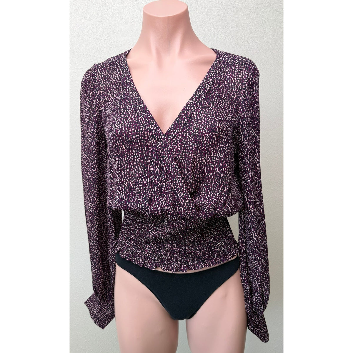 Parker Matilda Funfetti Silk Blouse Women XS Purple