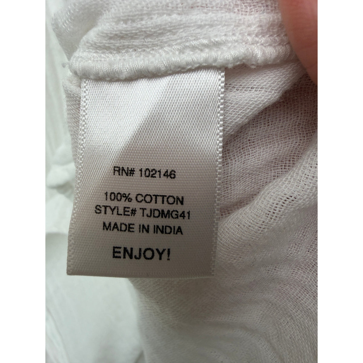 Michael Stars White Cotton Gauze Button Shirt Women M