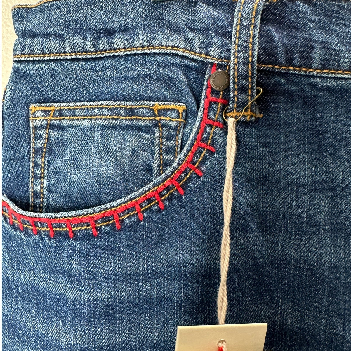 NWT Johnny Was Avery Cropped Baby Boot Mid Rise Slim Fit Jean 32