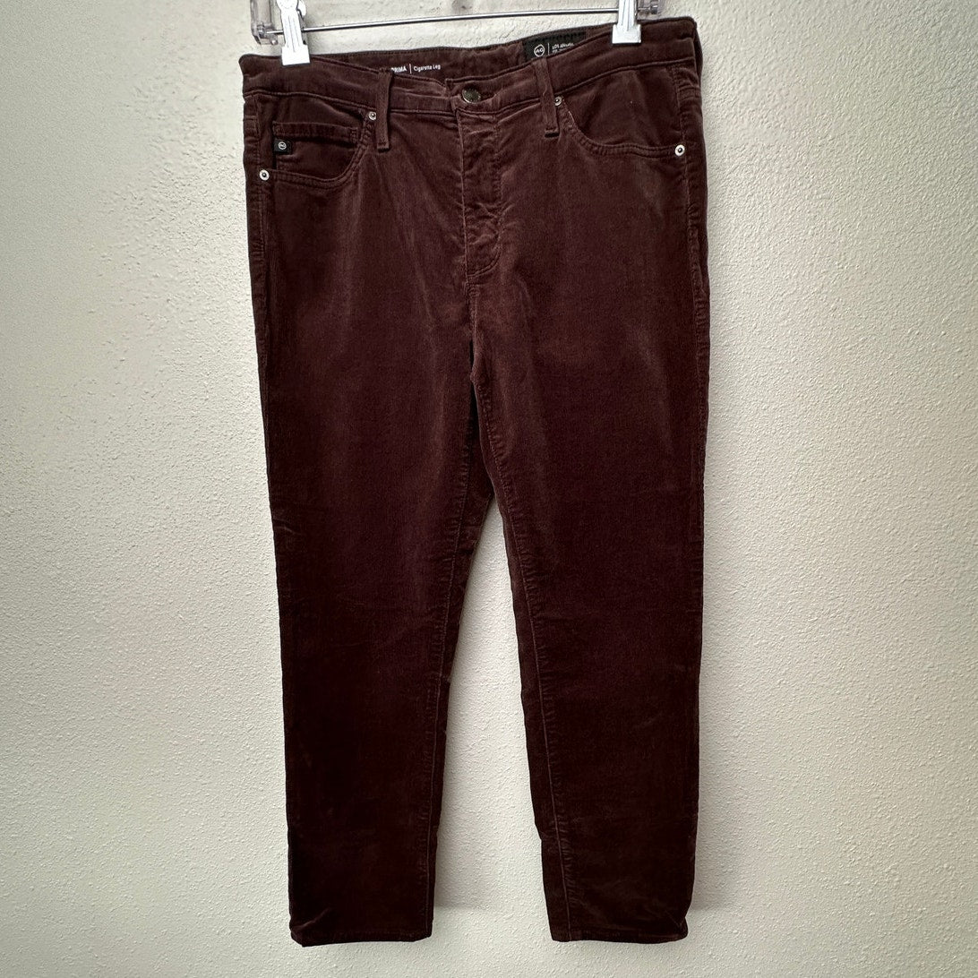 Adriano Goldschmied Prima Corduroy Cigarette Jeans Brown Women 29