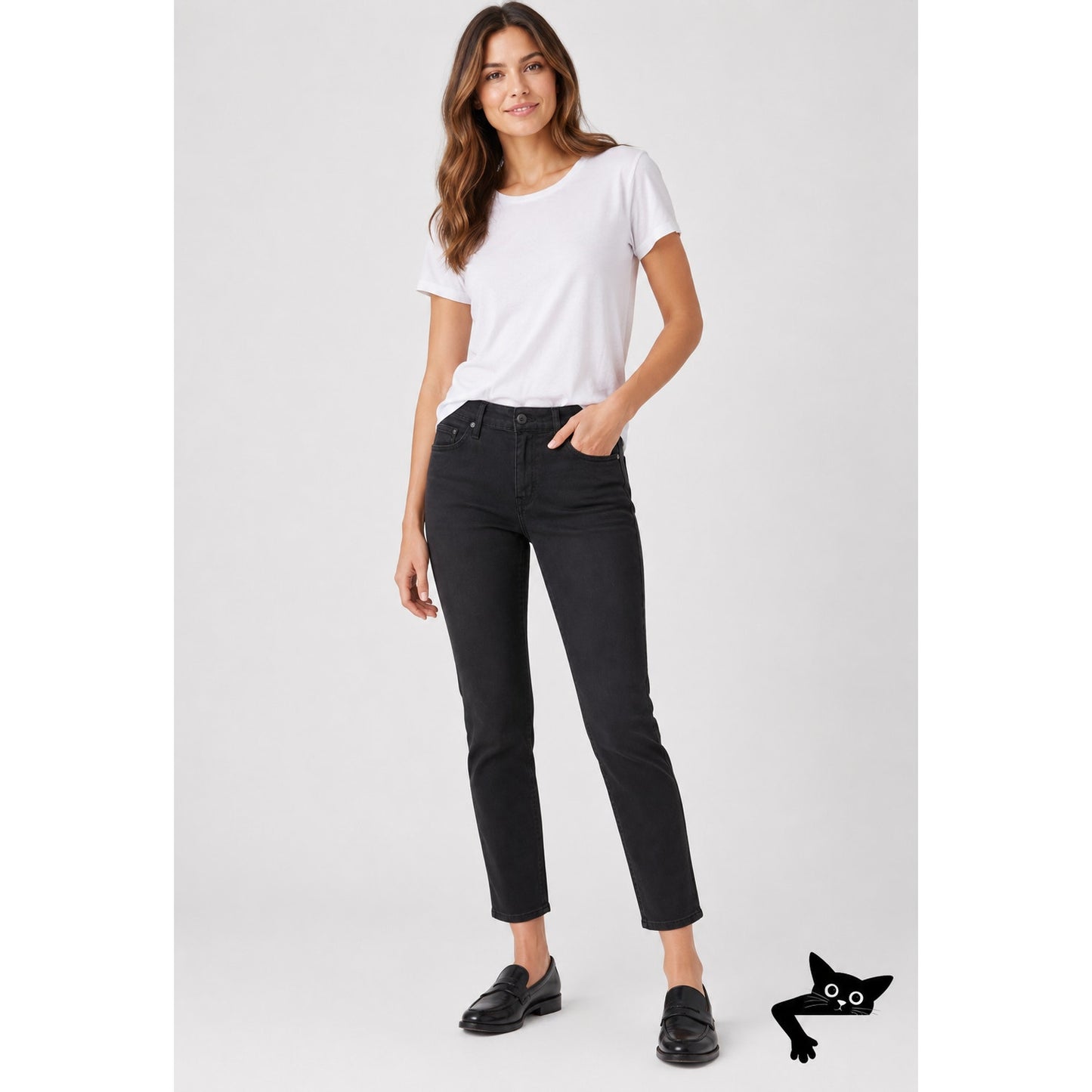 AG Adriano Goldschmied The Prima Black Cigarette Jeans Women 29