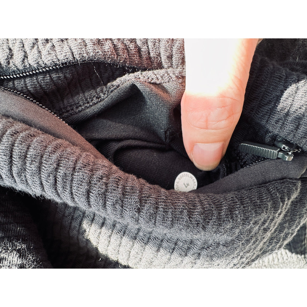 Lululemon Black On Repeat Ribbed Long Sleeve Zip Bomber Jacket 4
