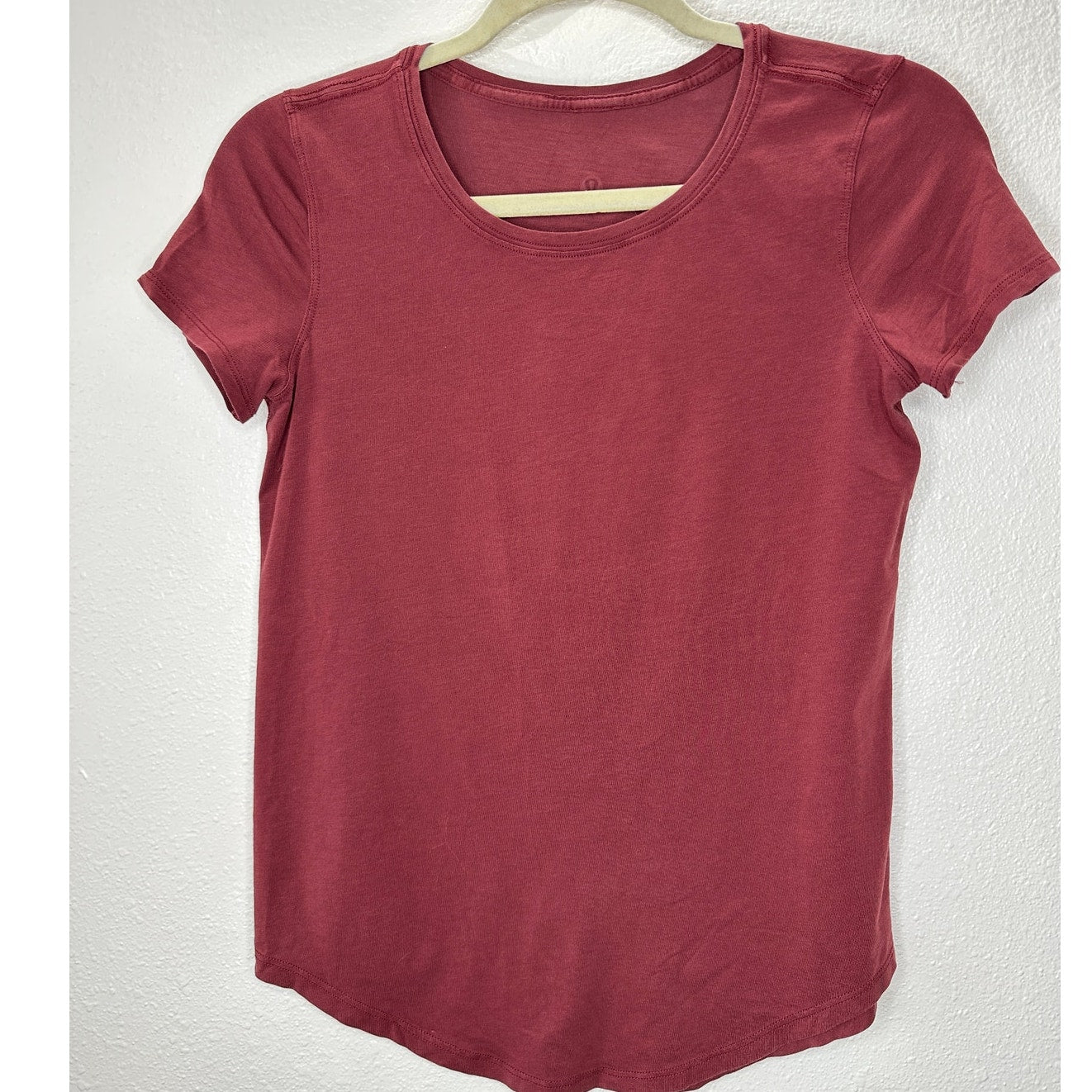 Lululemon Rusty Red Round Neck Short Sleeve Tee 4