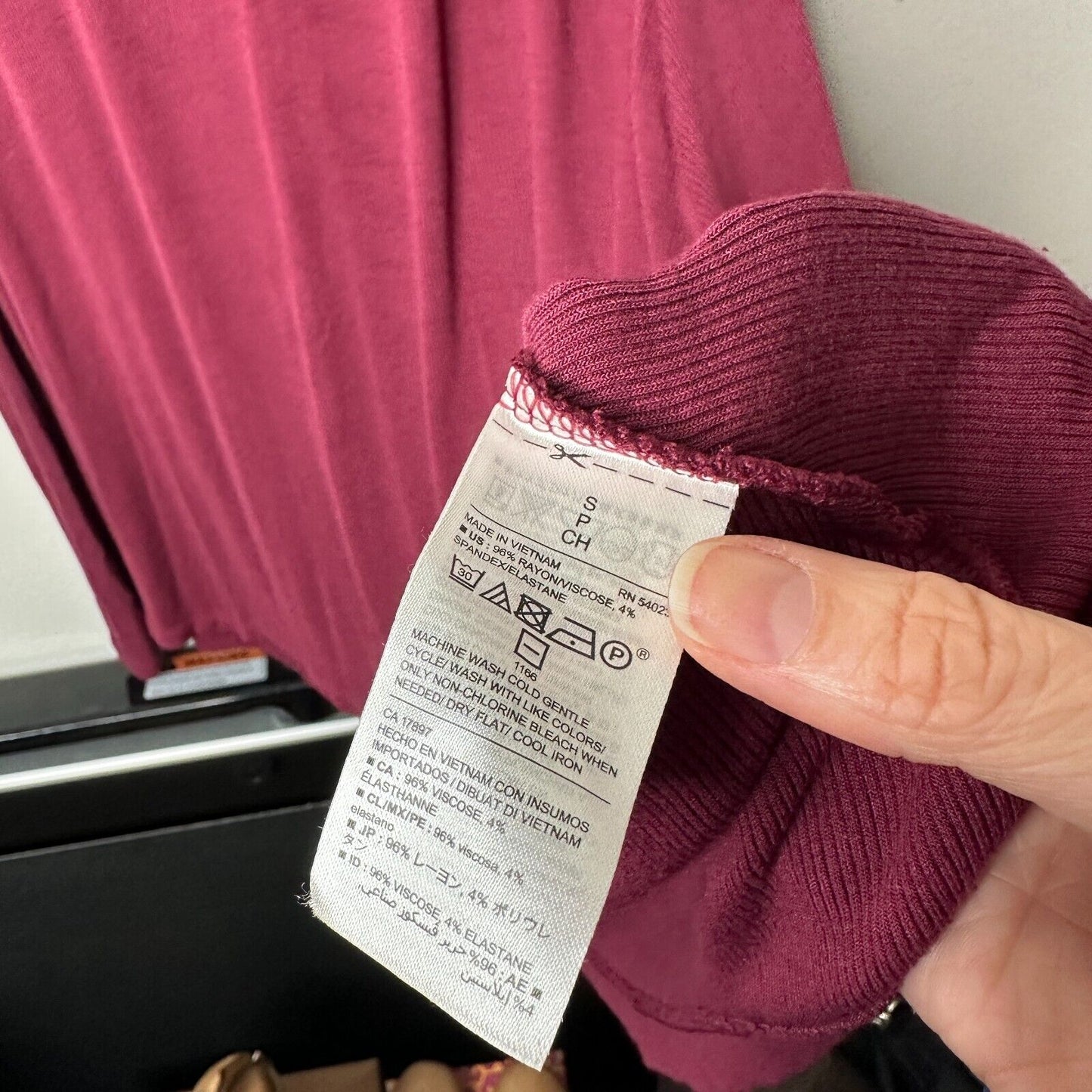 Old Navy Soft Burgundy Swing Spaghetti Strap Summer Tank Dress Above Knee S