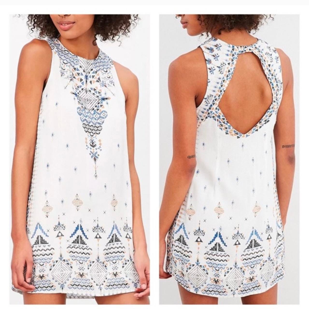 Urban Outfitters Ecote Guinevere Open Back Sleeveless Mini Dress S