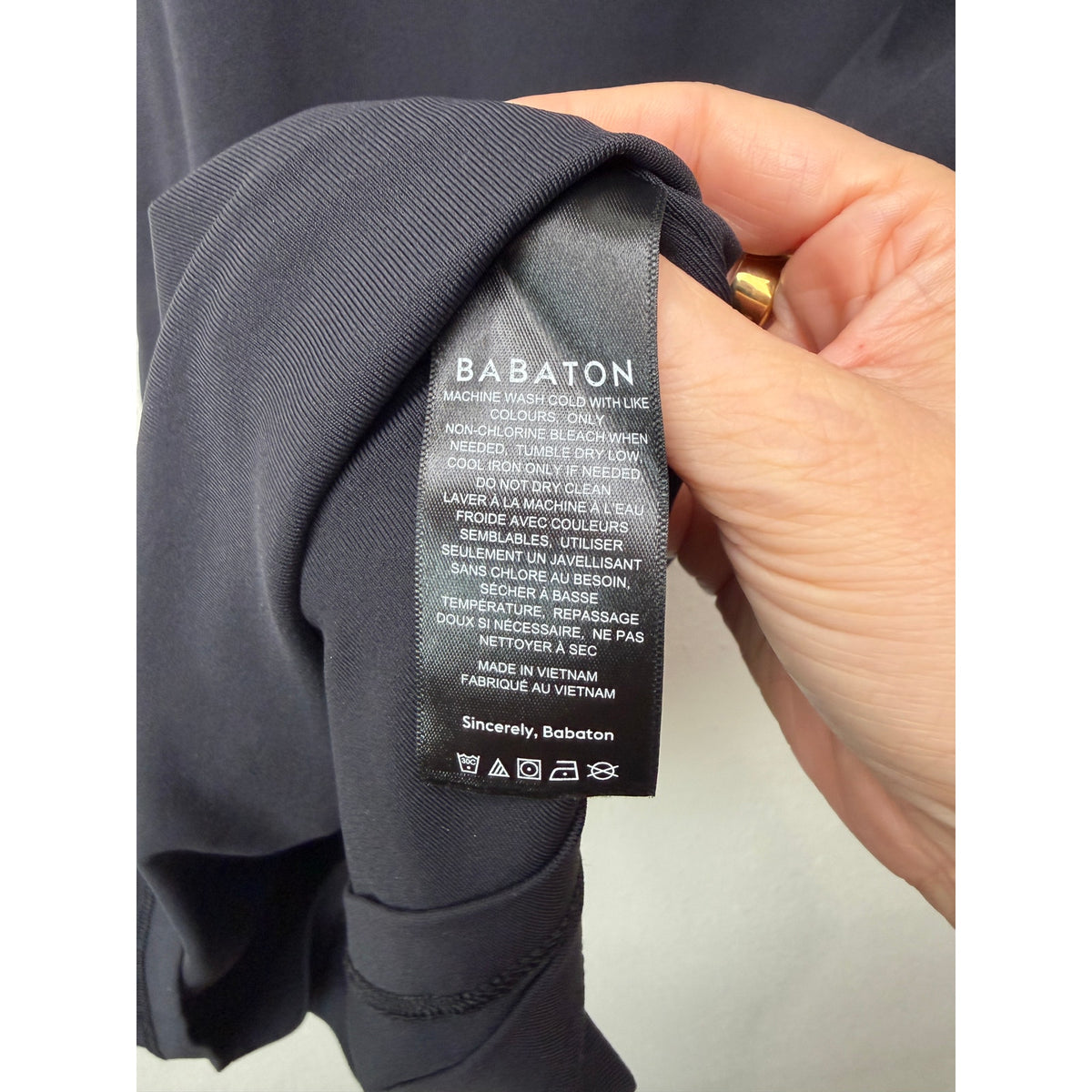 Babaton Aritzia Black Mock Neck Bodycon Dress Womens M