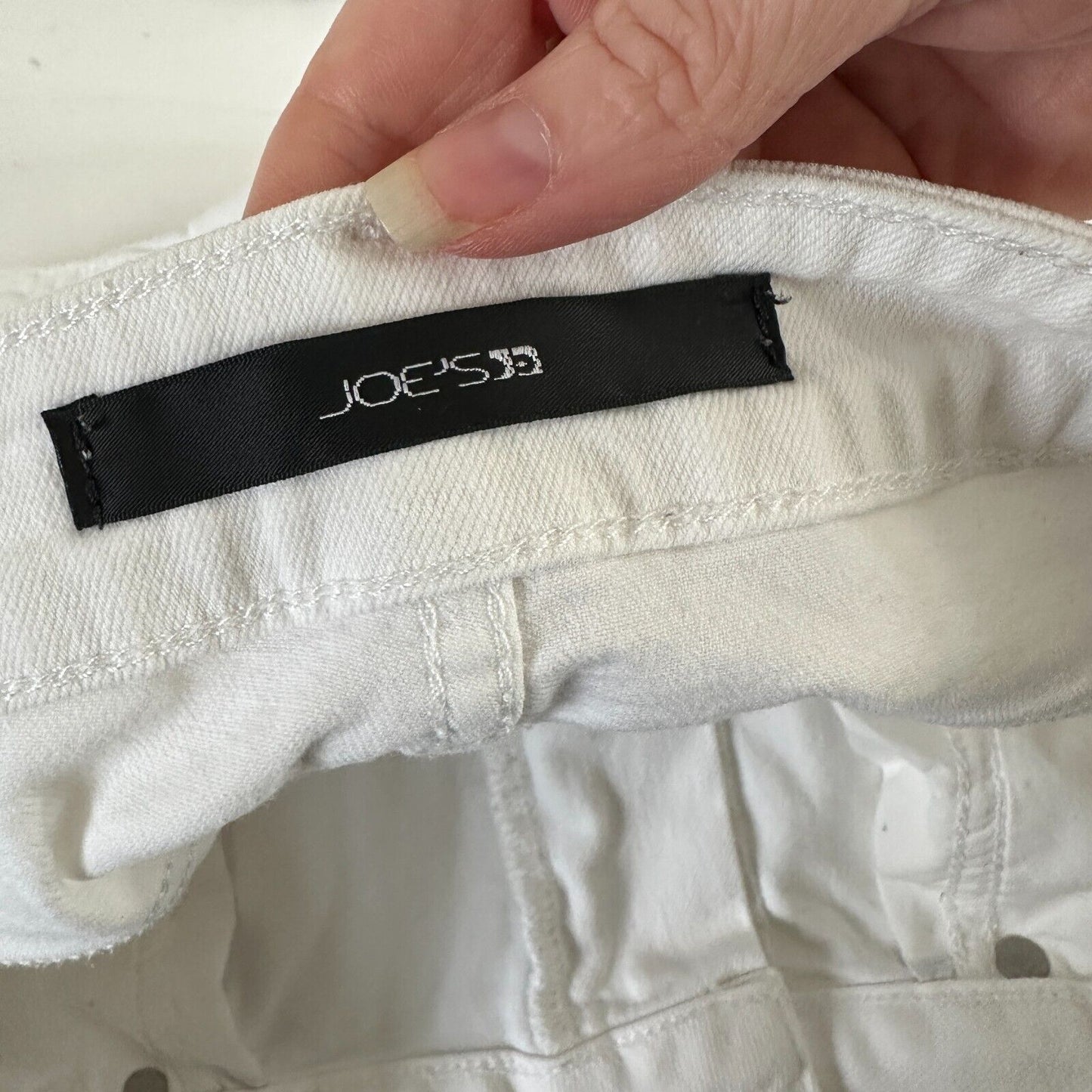 Joe's Jeans Cute White Low-Rise Skinny Ankle Juliet Crop Jeans 30