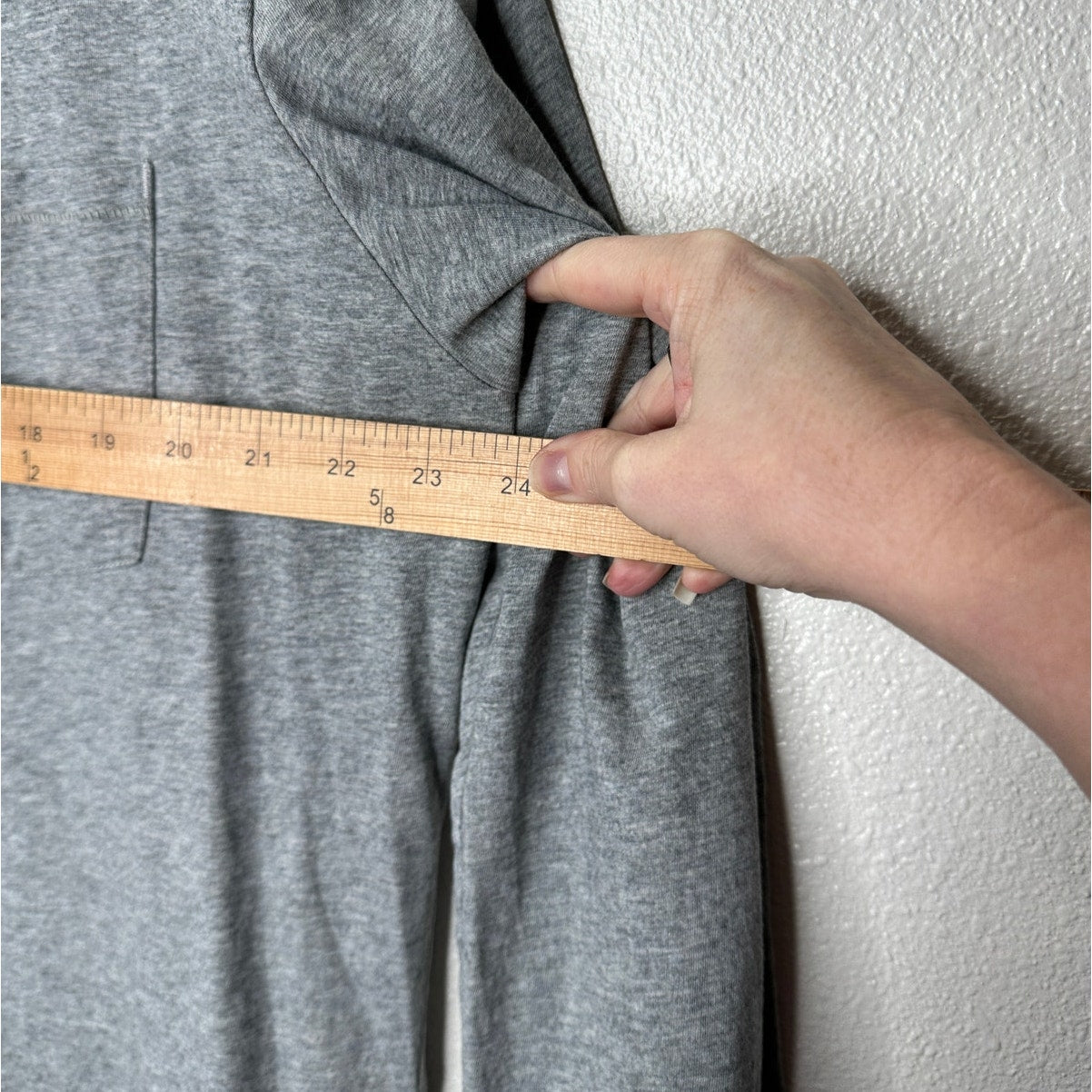 Rag & Bone Heather Gray Cotton Long Sleeve Chest Pocket Crewneck Tee XL