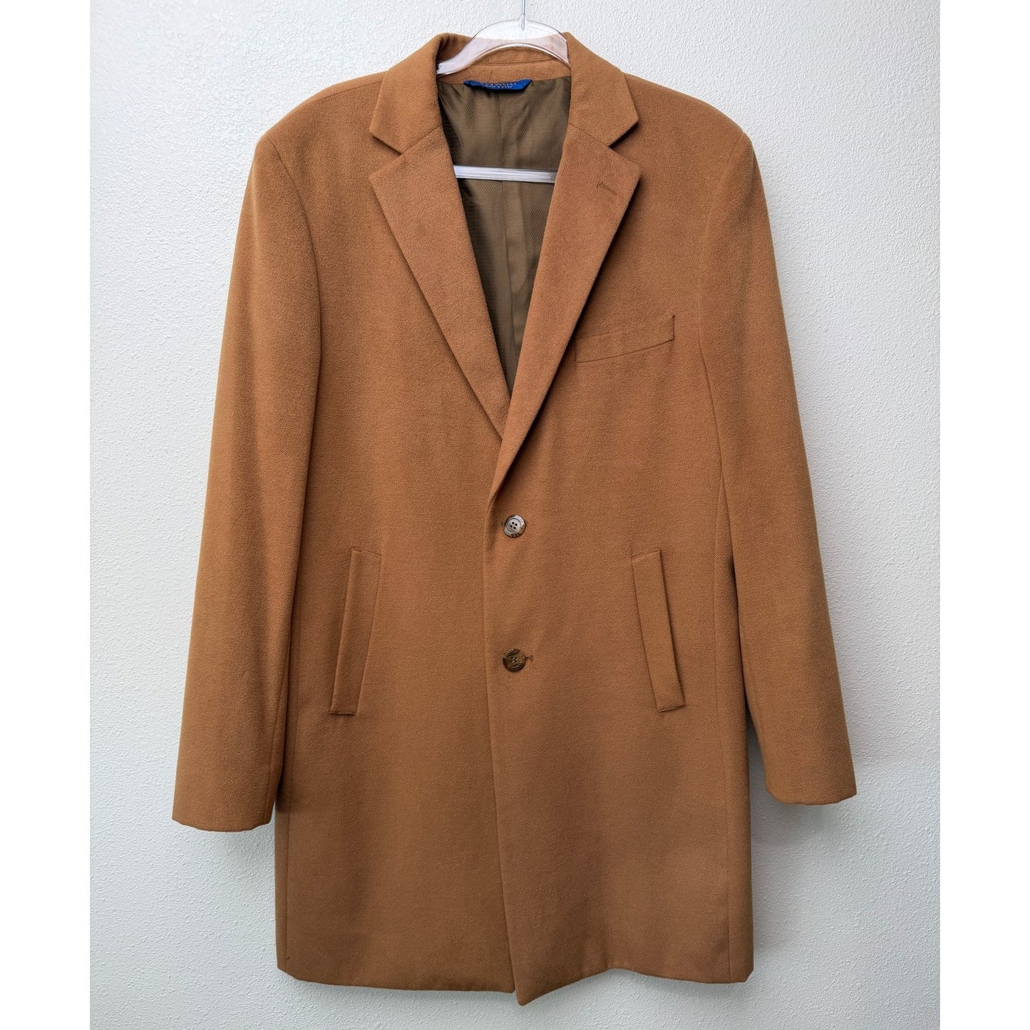 Caravelli Elliott 2B Camel Overcoat Men's IT 40L