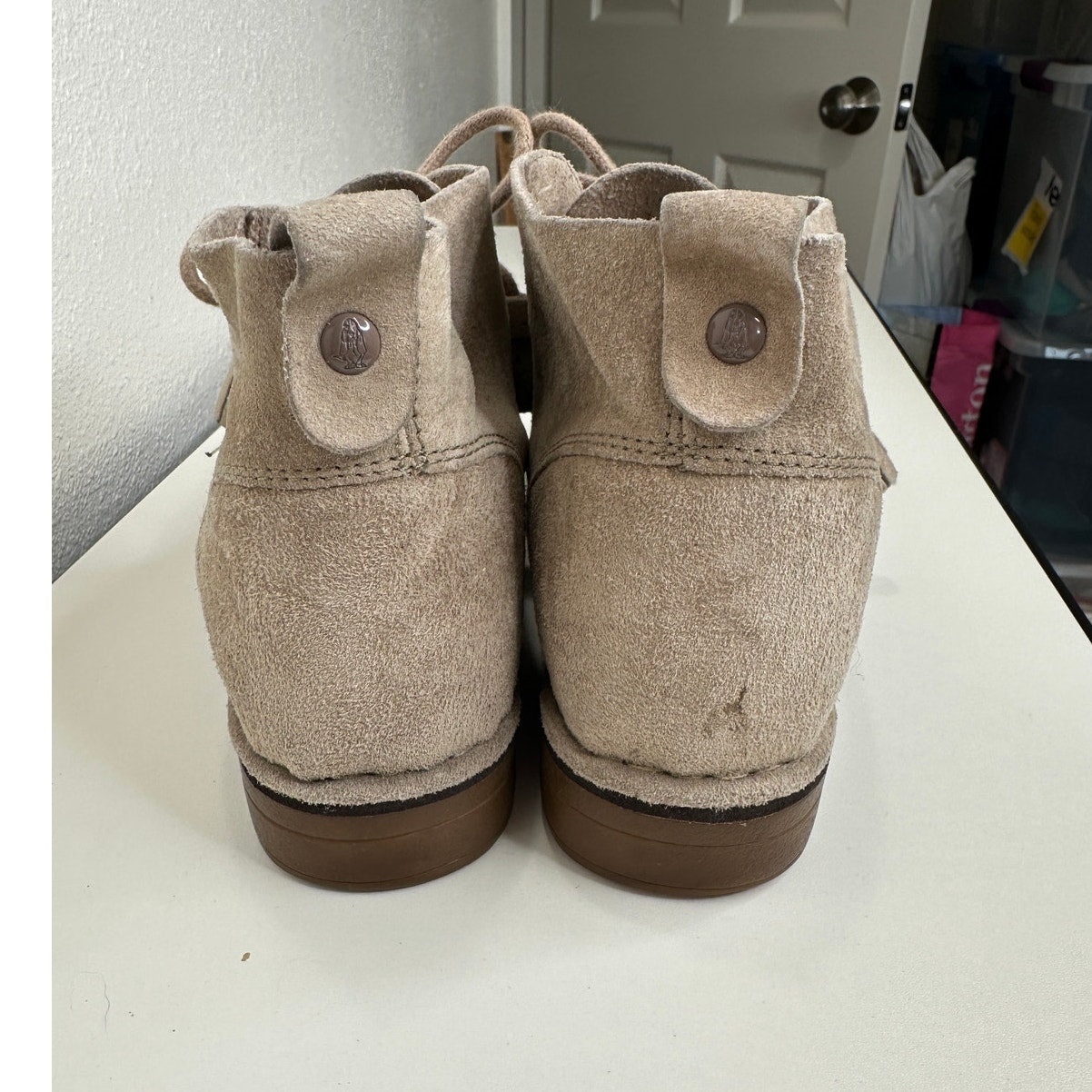 Hush Puppies Cyra Catelyn Beige Suede Chukka Boot 7