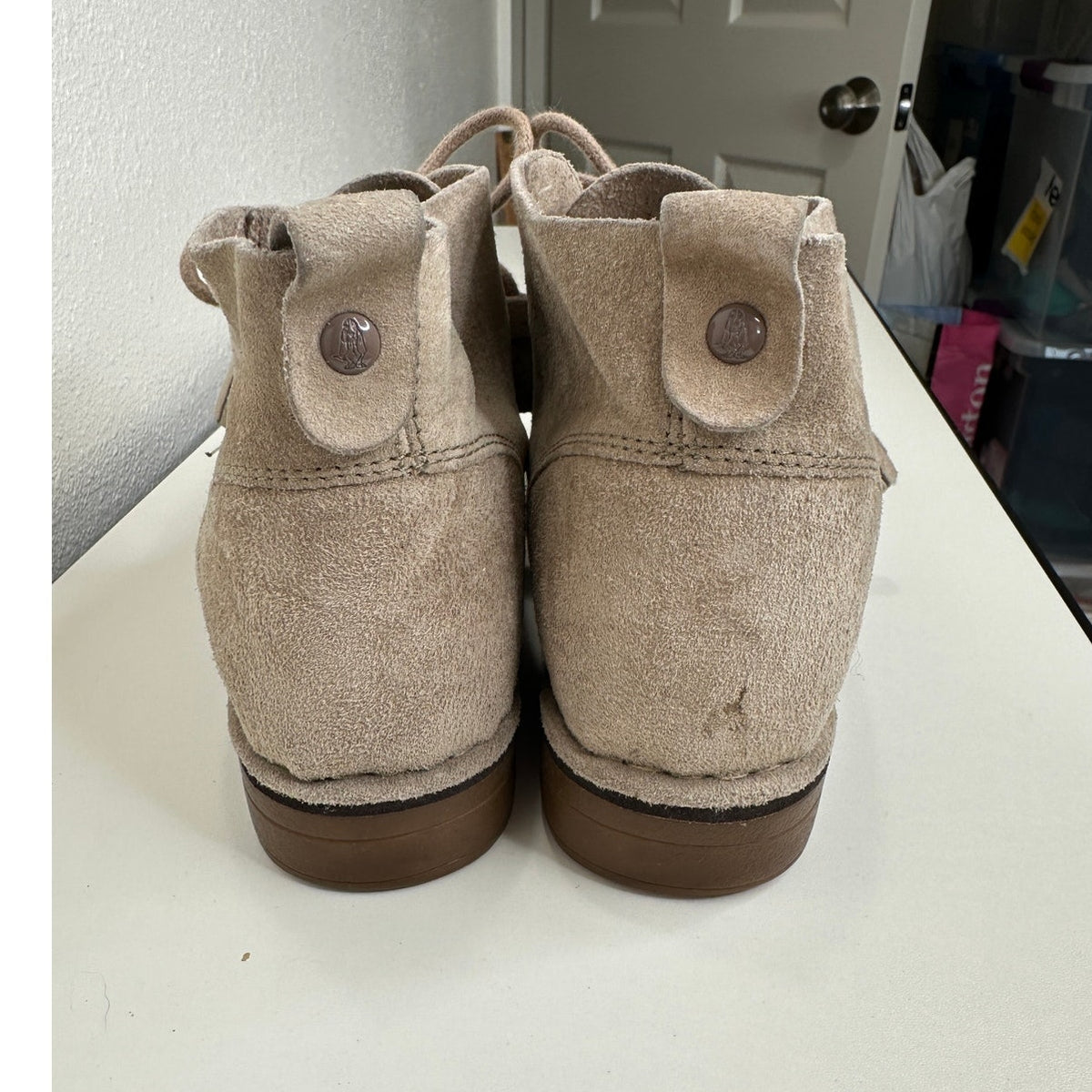Hush Puppies Cyra Catelyn Beige Suede Chukka Boot 7