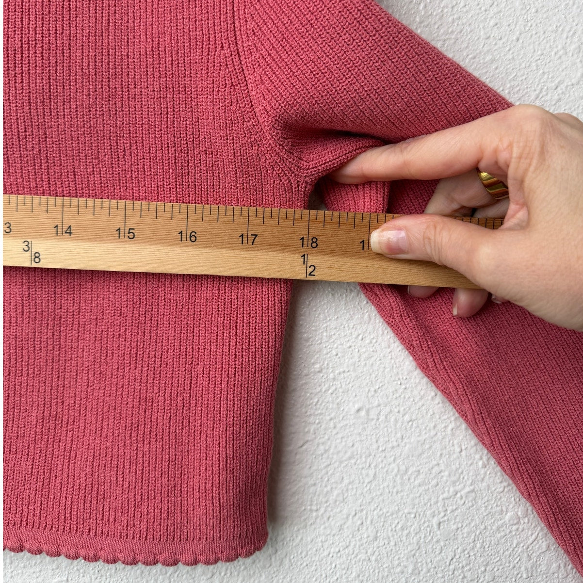Jenny Walton Pink Scalloped Tie Front Cropped Cardigan Size L