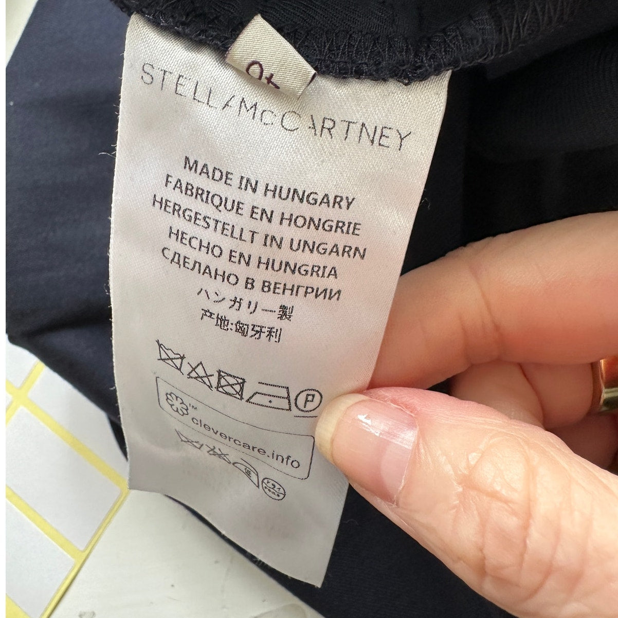 Stella McCartney Navy Vivian Wool Tapered Leg Zip Ankle Trouser Pant 40 / M