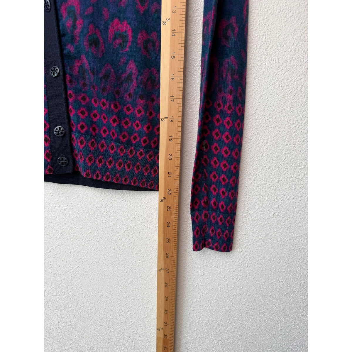 Tory Burch Brady Wool Cardigan Women XS Multicolor