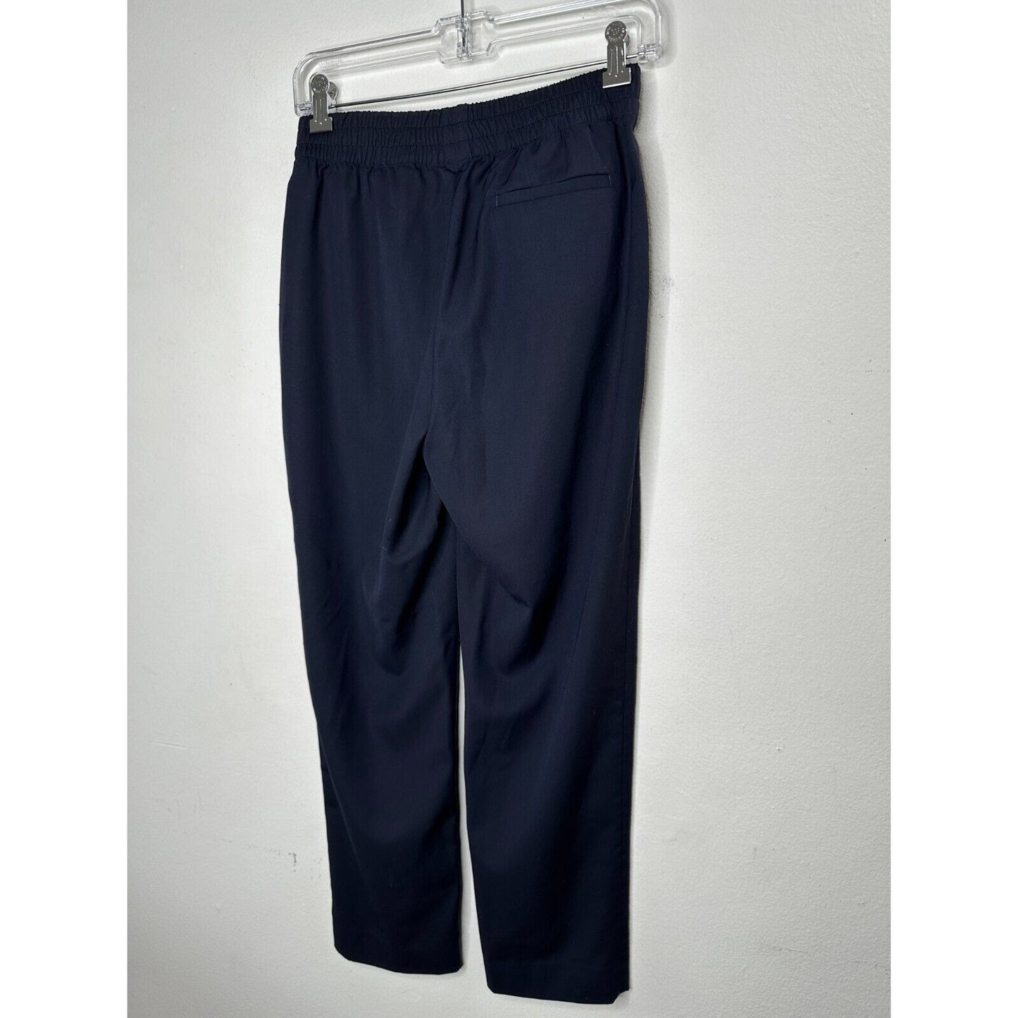 Everlane Black Italian GoWeave Easy Pull On 100% Lt Weight Wool Pockets Pant 0
