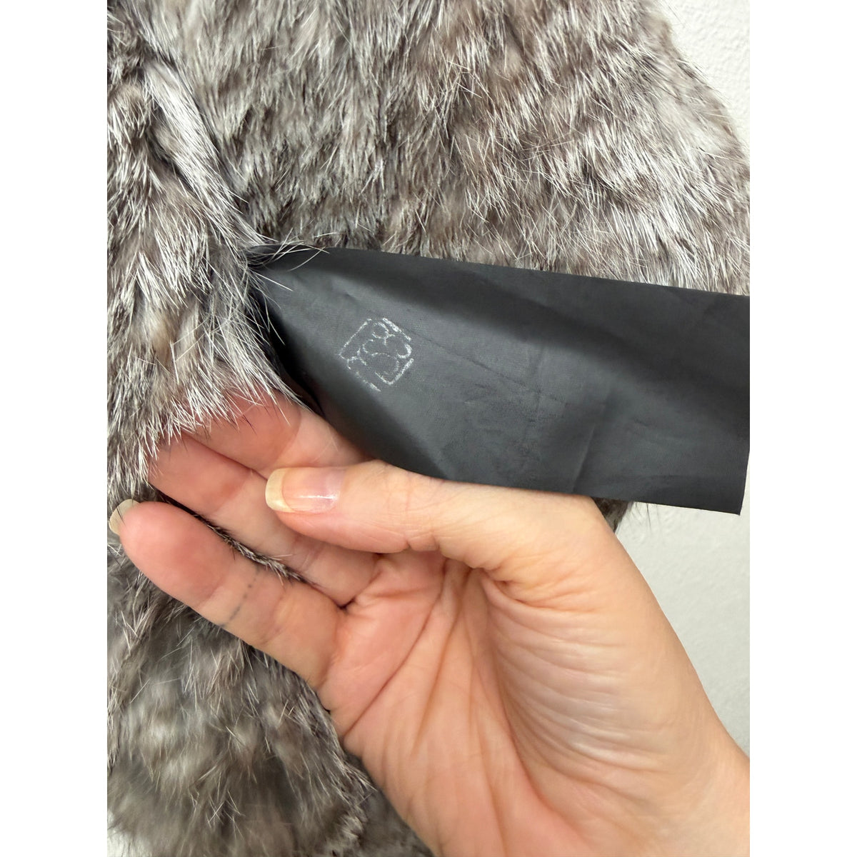 Yves Salomon Gray Rabbit Fur Drape Vest Women FR 34