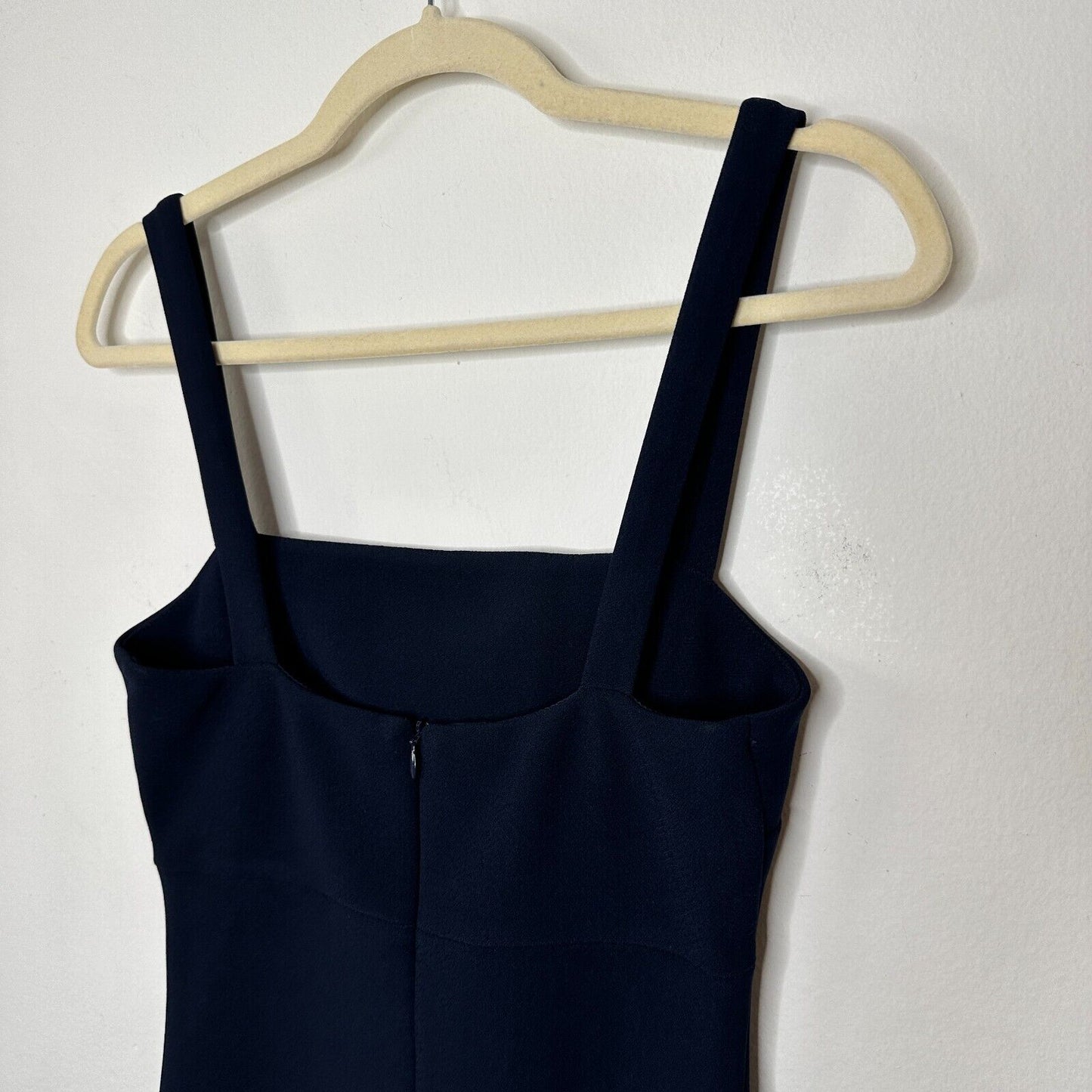 Bec + Bridge Sexy Navy Thin Strap Peek-A-Boo Midriff Cutout Zip Midi Dress 4