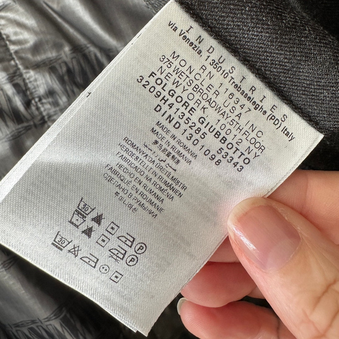 Moncler Black Folgore Down Jacket Hooded Multi-Pocket Retail $1565 4 / XL