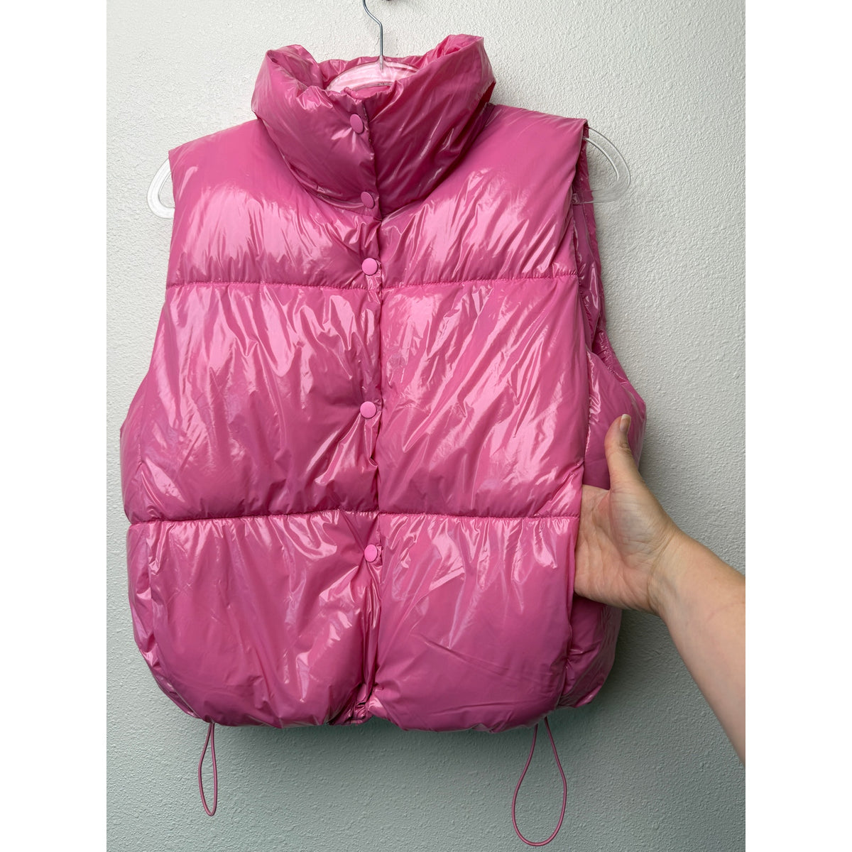 DeLuc Hot Pink Quilted Puffer Vest Women S