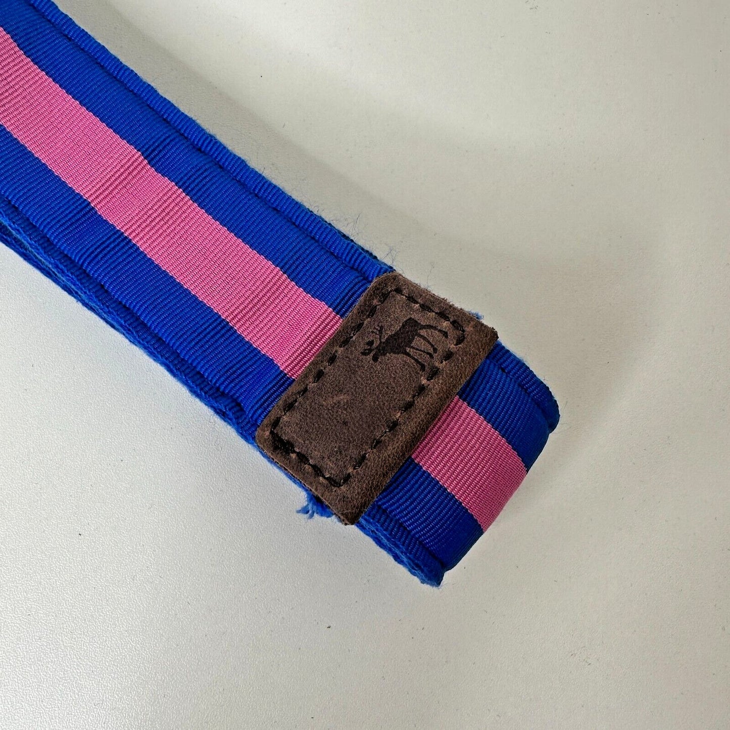 Abercrombie & Fitch Pink & Blue Stripe Canvas Belt Strap 28