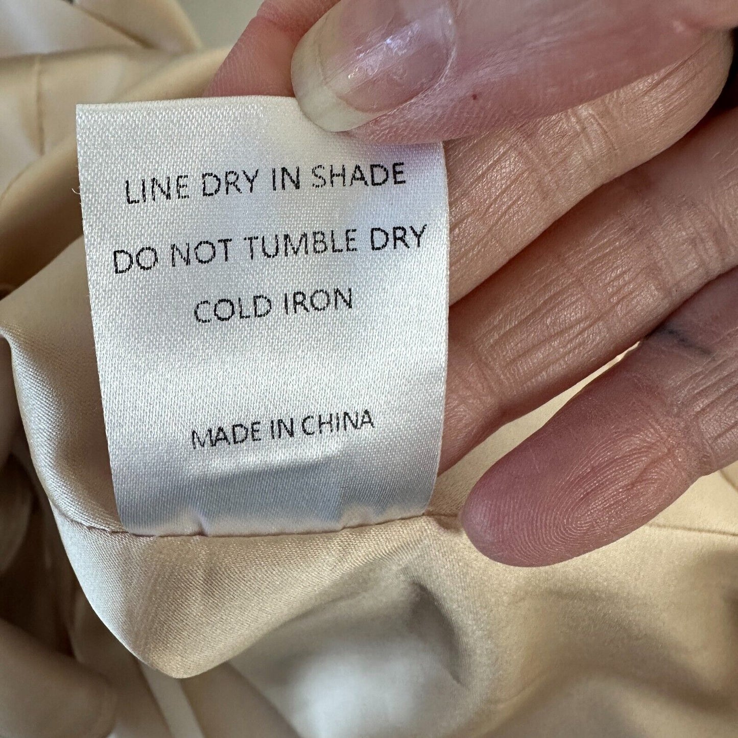 Silkhour Ayu Champagne Satin Skirt Front Kick Split Back Zip Back Sexy Mini SM