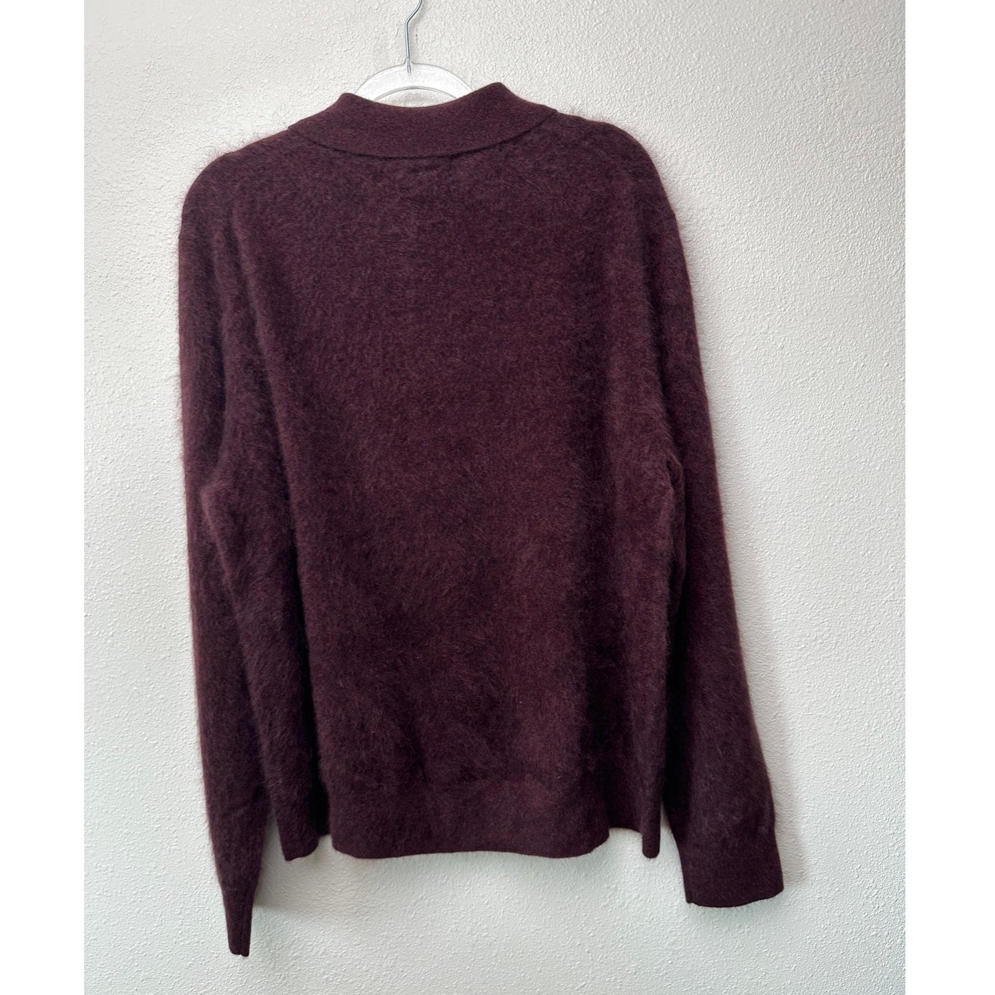 Banana Republic Cashmere Cardigan Womens L Burgundy
