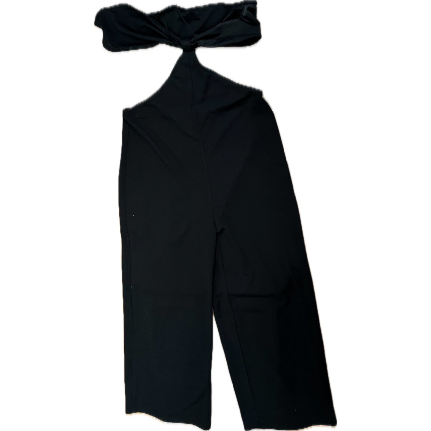 NWT Commense Hot Black Bandeau Top Open Sides Wide Leg Jumpsuit One-Piece XL