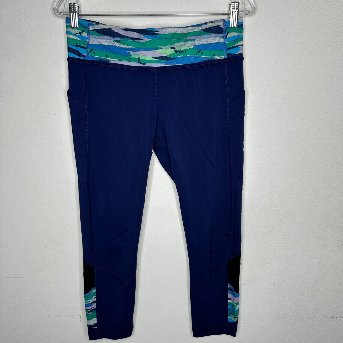 Lululemon Pace Rival Luxtreme Hero Blue Seven Wonders Multi Crop Legging 8