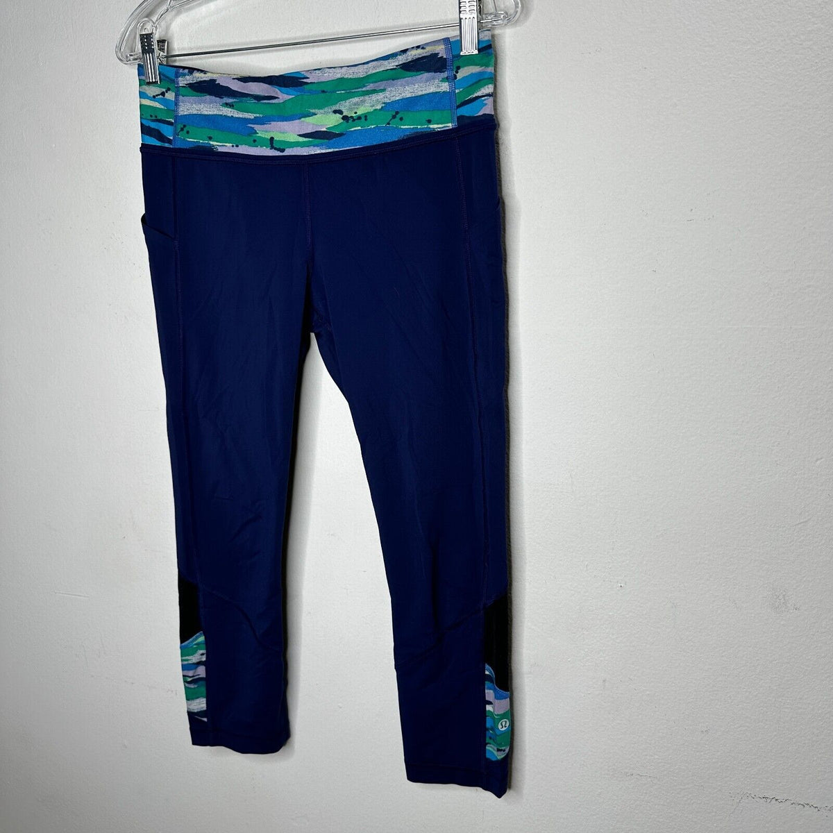 Lululemon Pace Rival Luxtreme Hero Blue Seven Wonders Multi Crop Legging 8