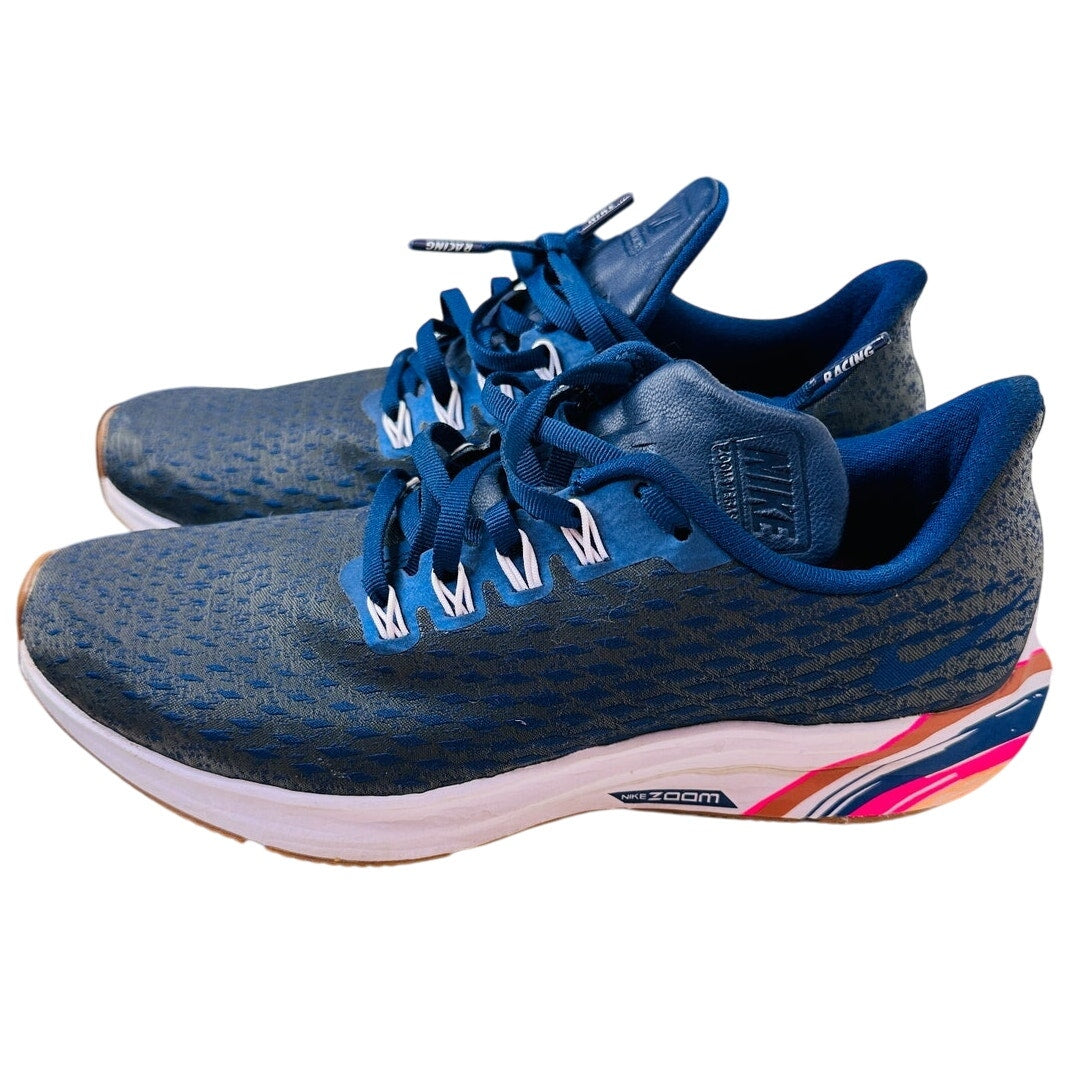 Nike W Air Zoom Pegasus 35 PRM Blue Mesh Running Shoe Sneakers 8