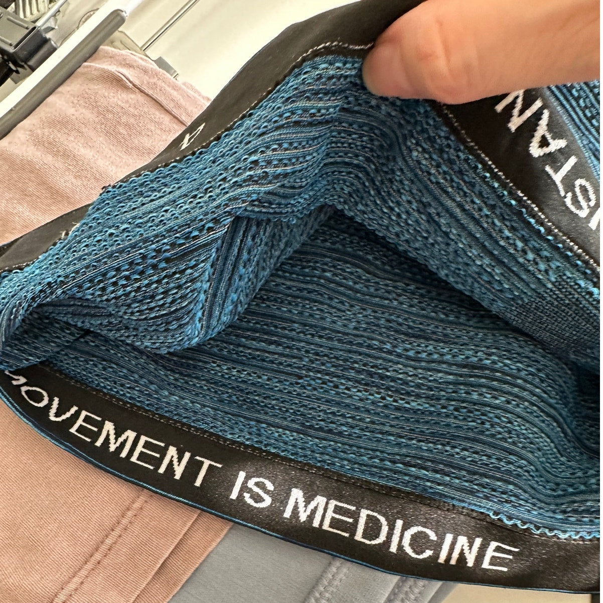 Lululemon Blue & Black Stripe Swiftly Tech Short Sleeve Tee