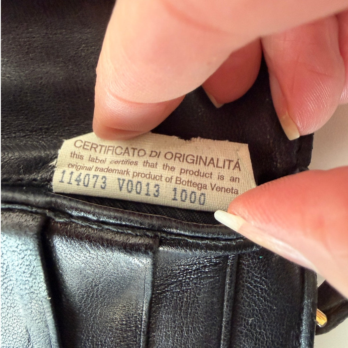Bottega Veneta Intrecciato Black Leather Zip Wallet Italy Woven
