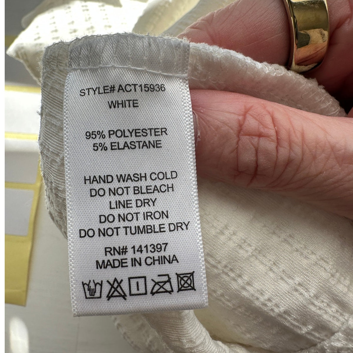 ASTR The Label Off White Textured Seersucker Bodysuit XS