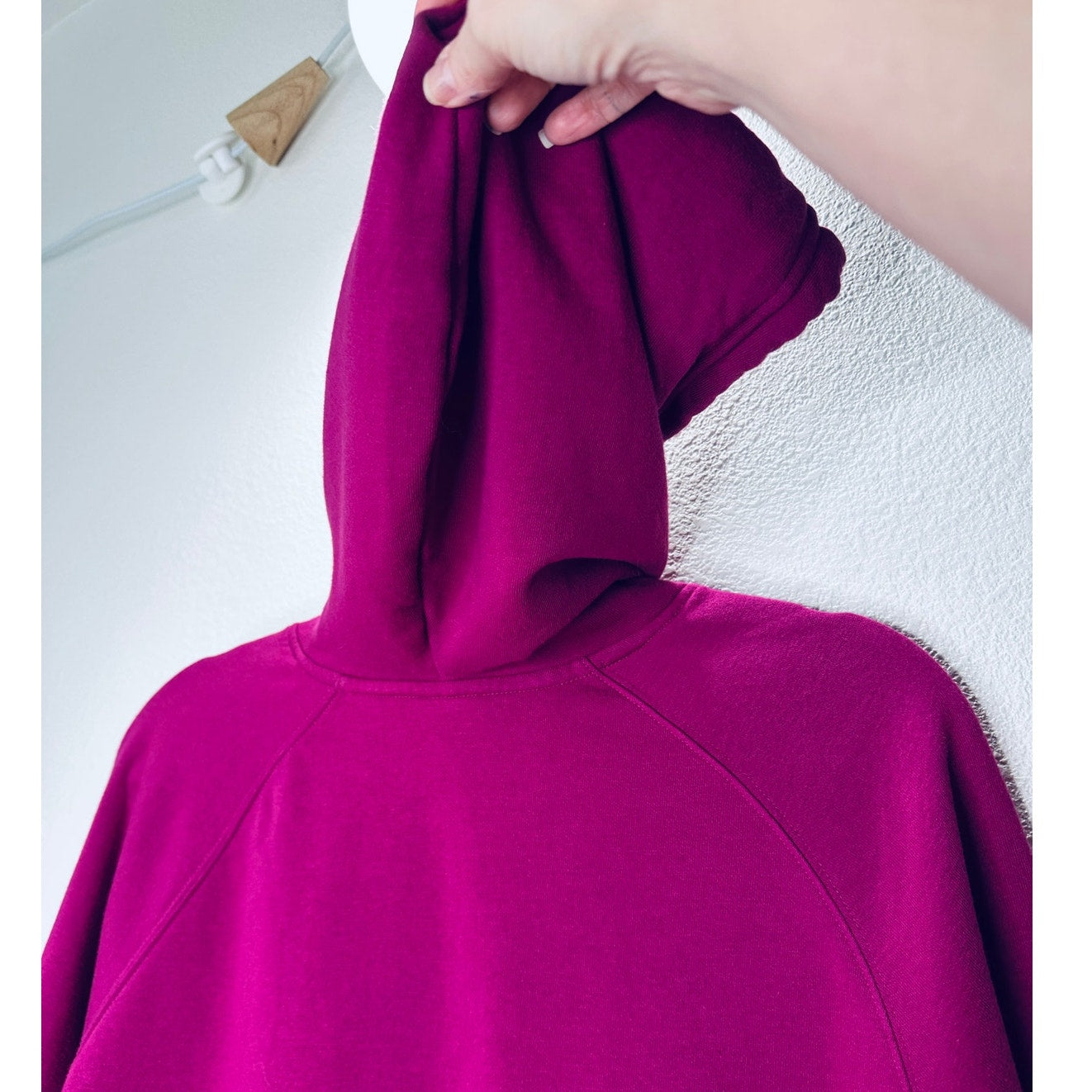 Northface Purple & Pink Logo Hooded Front Pocket Sweatshirt