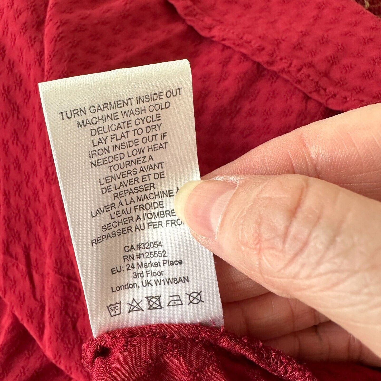 Anthropologie Dolan Red Left Coast Tansy Smocked Midi Ruffle-Shoulder Dress XS