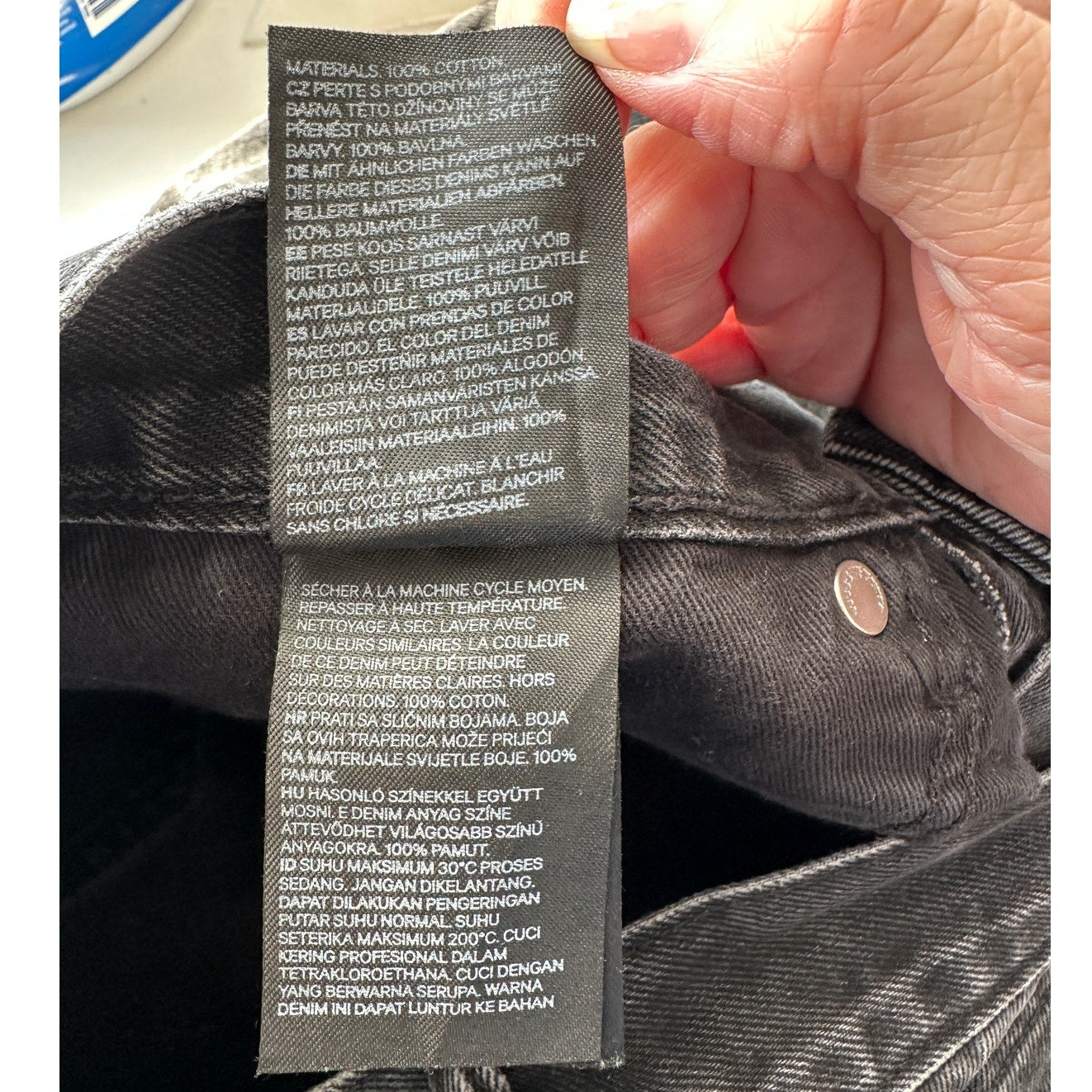 &Denim  by  H&M  Black Gray Denim Shorts Size 30