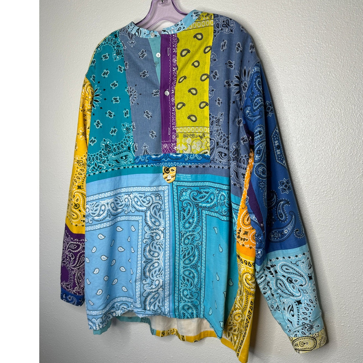 Children of the Discordance Multicolor Bandana Patch Long Sleeve Shirt 3